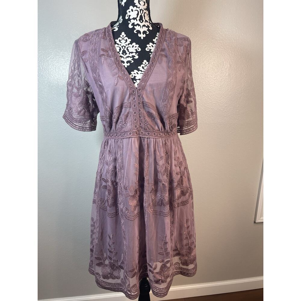 Haute Monde Boho Maxi Rose PinkDress - Picture 3 of 9